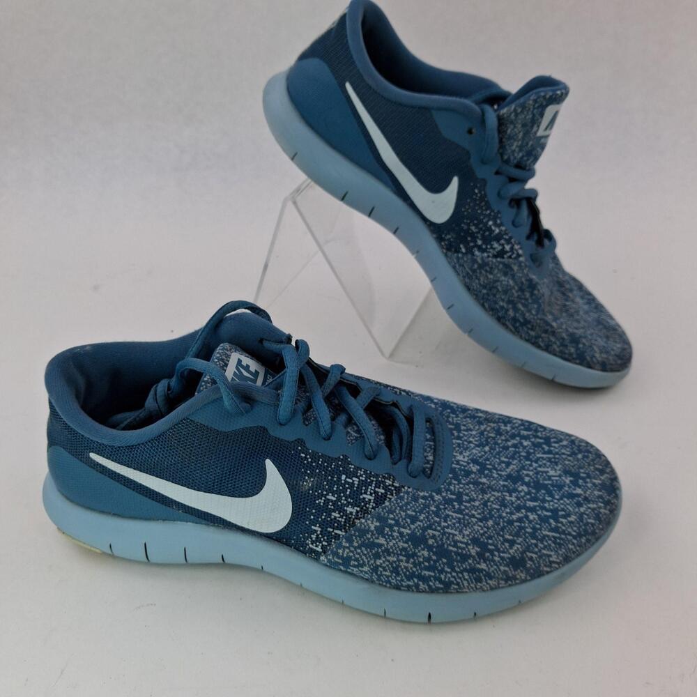 Nike Flex Contact Shoes Womens Size 7.5 Blue Running Shoes NO Insoles 908995-403